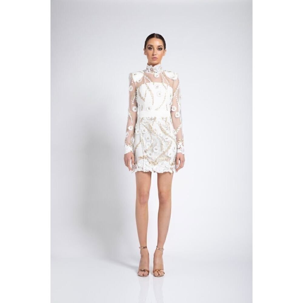 Zhivago raise your hand mini dress white US2